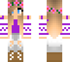 purple flower girl
