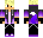 purple wolf boy