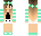 wind mint with black shirt