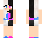 black white blue pink