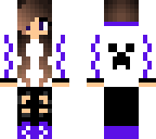 purple creeper gamer girl skin two edit complete