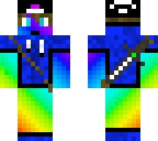 rainbow blue clothes