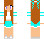 cute aqua cheerleader