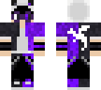 purple white panda hoodie boy with tryhard glasses