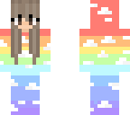 rainbow cloud girl