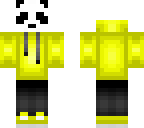 yellow hoodie panda