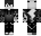 black and white