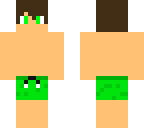 green swim sute