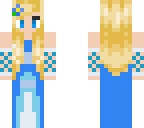 prom girl in blue dress