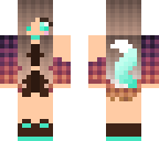 wolf girl turquoise