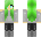 green hair girl