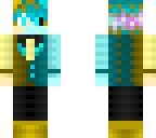 half blue golden
