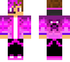 half pink half human