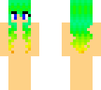 lush fire- green to orange hair base