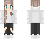 a skin with a flower