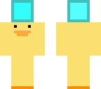 duck holding diamond block
