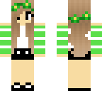 green flower crown