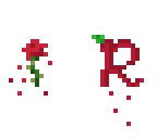 logo for fallingrosepetals