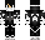 black and white refined boy with hoodie