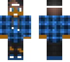 blue flannel black