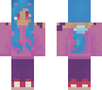 blue hair cat girl