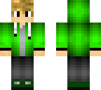 green hoodie blonde hair boy