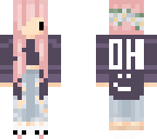 pink hair girl