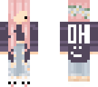 pink hair girl