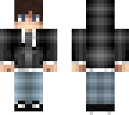 black hair hoodie