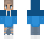 blue hoodie