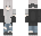 grey girl chibi