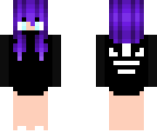 black and purple shy adidas girl