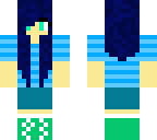 random blue girl