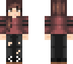 cute skin with brown hair and pants