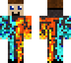 full body flame and ice boy