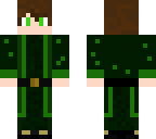 green robed man