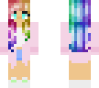 rainbow haired girl