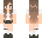 brunette girl hair back