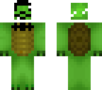 space turtle with hat
