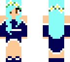 blue flower girl