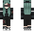 blue haired rose girl