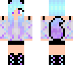 cotton candy wolf girl