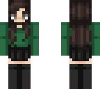 green sweater
