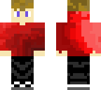 red faded hoodie skin