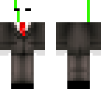 green skull suit