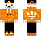 orange hoddie polar bear