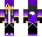 purple wolf boy