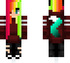 rainbow wolf girl