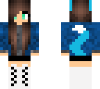 cyan wolf girl