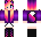 edit of a sunset wolf girl
